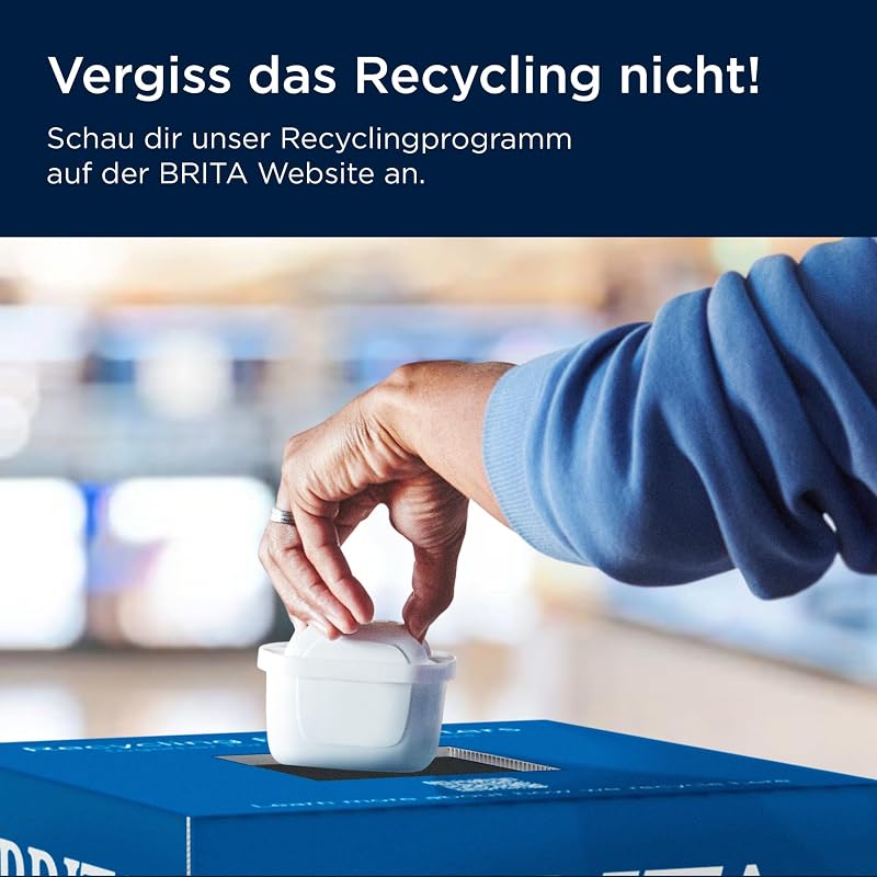 MAXTRA Glas-Wasserfilter-Kanne, 1x Pure Performance Kartusche
