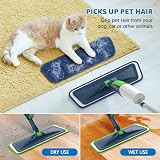 MEXERRIS Spray Mop Floor Cleaning Flat Mop 5 Microfiber Pads 2 Bottles view 2