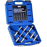 Orion Motor Tech 6pc 3/8" Drive Magnetic Swivel Spark Plug Socket Set, Thin Wall Spark Plug Sockets with 9/16" 5/8" 14mm 16mm