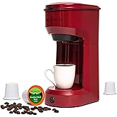 Mixpresso 2 in 1 Coffee Brewer, Single Serve Coffee Maker K Cup Compatible & Ground Coffee, Personal Coffee Maker,Compact Siz