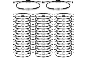 Ecally 50 Pcs Football Bracelet Adjustable Football Charm Bracelets Football Gifts Rugby Sports Bracelet for Women Men Boys Girls Sport Fans Kids Team Football Jewelry Party Accessories