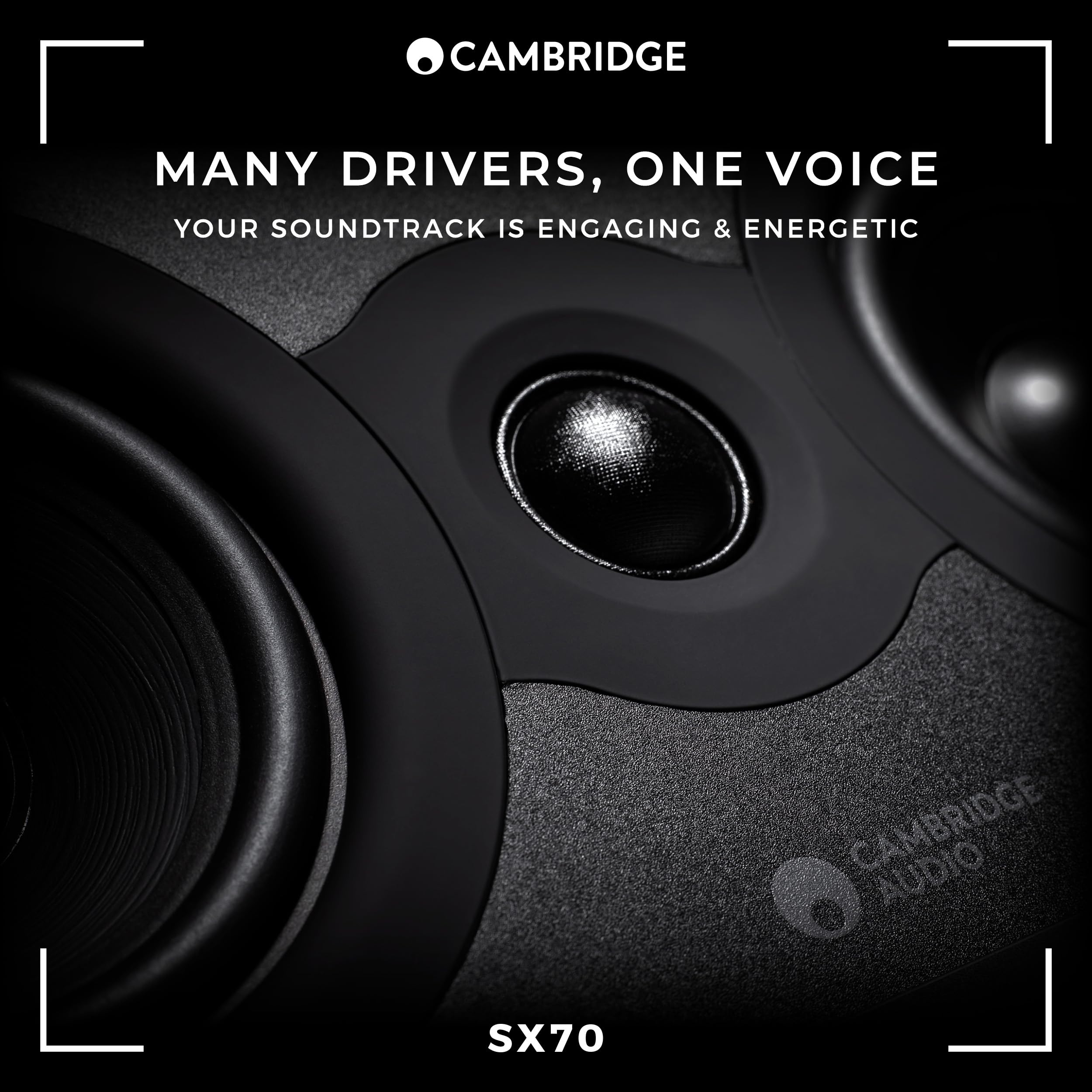 Cambridge Audio SX Series SX70 Centre Speaker (Matte Black)