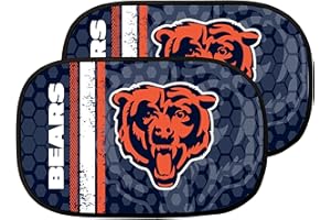 SPORTS LICENSING SOLUTIONS NFL Chicago Bears Side Window Auto Shade 2 Pack