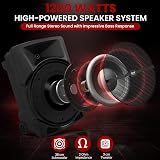 Pyle 15 Inch Portable PA Speaker 1000W Bluetooth Karaoke DJ System view 3