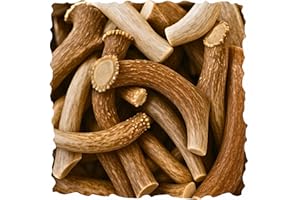WhiteTail Naturals - Bulk Deer Antlers for Dogs (1 Pound Pack) Antler Chews - Naturally Shed, Long Lasting Dog Bones for Aggressive Chewers.