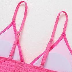 Girls Swimsuit Solid Bathing Suit 2 Piece Twist