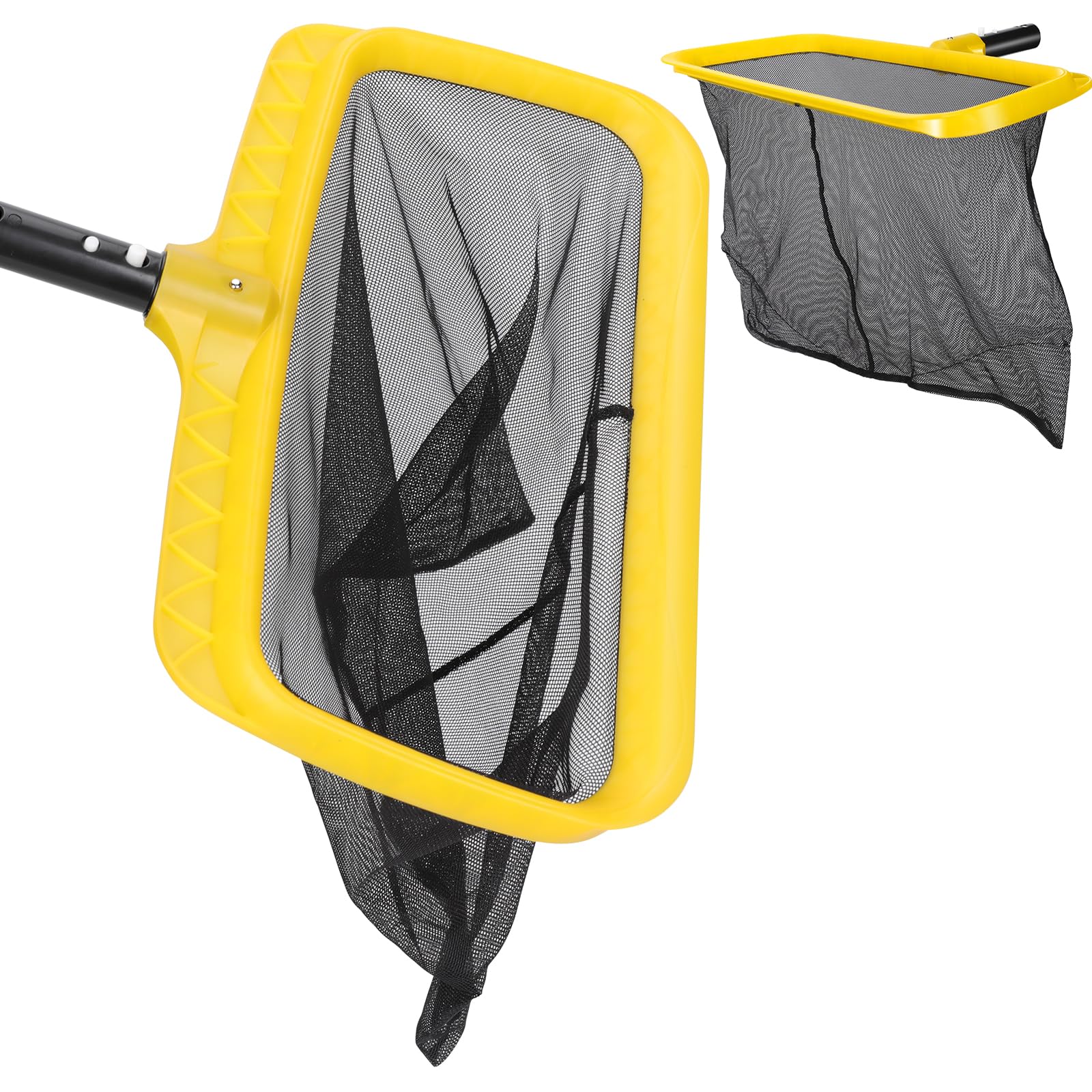 MASTERTOP Pool Skimmer Net with Deep Bag, Professional Swimming Pool Leaf Cleaning Skimmer Rake for Hot Tubs, Ponds and Fountains