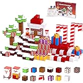 HEVARAL 100PCS Magnetic Blocks Set - Magnetic Building Blocks for Boys & Girls, Ages 3-8, Christmas-Themed, STEM Sensory Toys