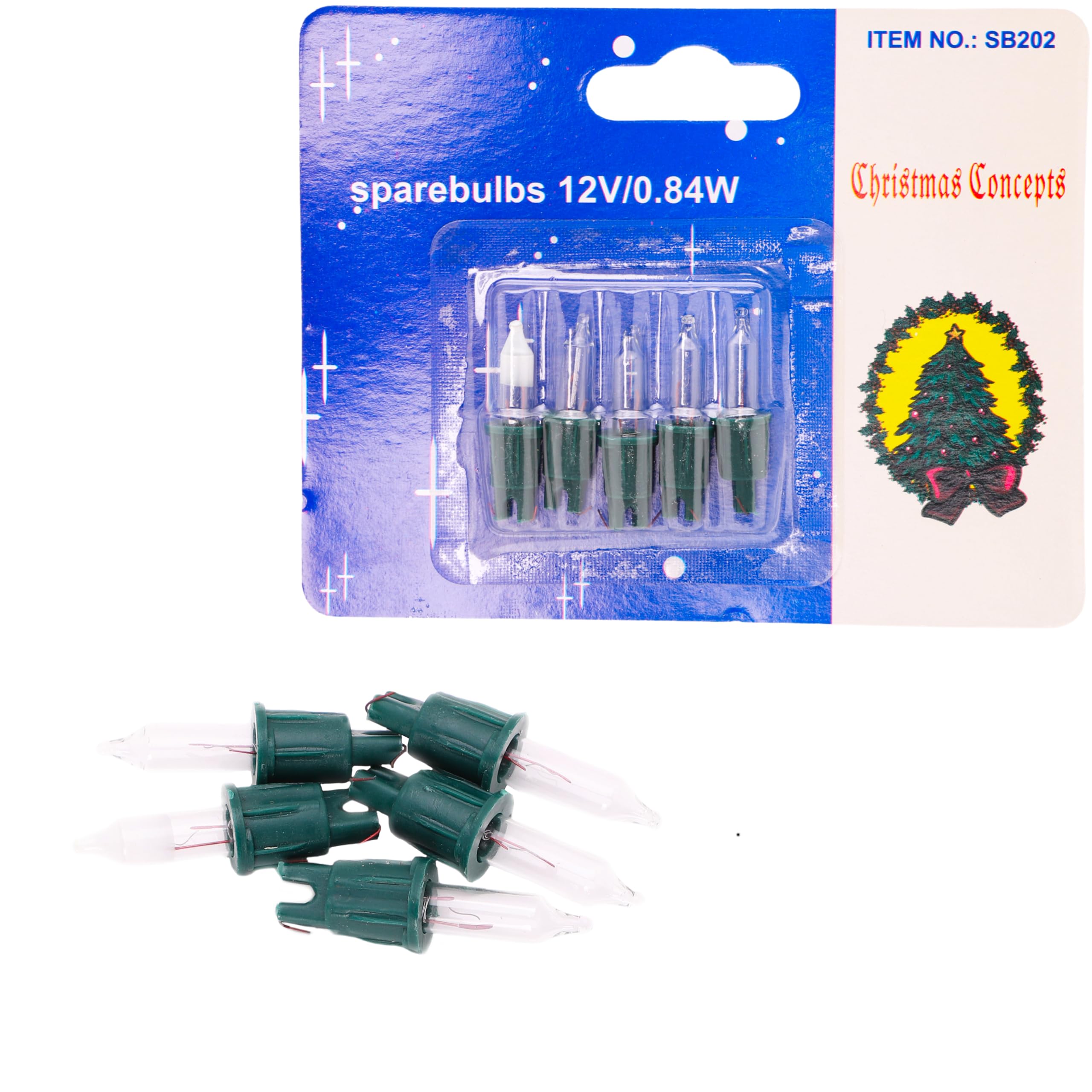 3 Push In Clear Replacement Spare Bulbs 12v with 1 Fuse Bulb (SB202)