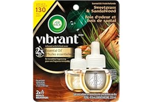 AIR WICK® SCENTED OIL - Refill - 0+2 Vibrant™ Sweetgrass & Sandalwood 2x23.9 mL