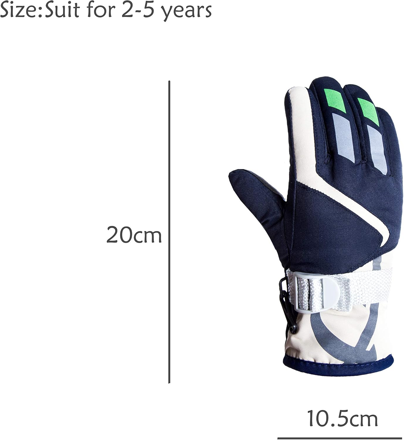Kids Ski Gloves Winter Warm Lining Snow Cold Weather Windproof Waterproof Adjustable Gloves for Boys & Girls 2-5Years : Sports & Outdoors