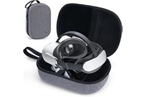 JoyHood Carrying Case Compatible with Oculus Meta 3S/ 3/ PICO4, Hard Shell Travel Case for Official Original Elite Strap VR Headset and Controller Accessories