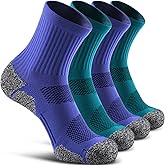 CWVLC Cushioned Compression Sport Quarter Socks for Men Women Youth