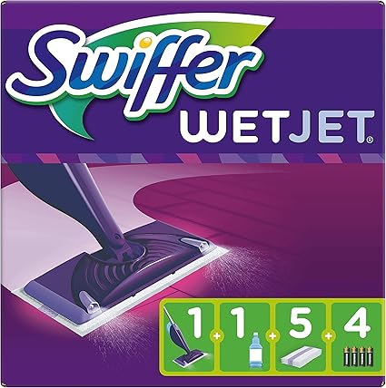 Swiffer Wetjet Besen Spray Starter Kit Fur Alle Boden Amazon De Drogerie Korperpflege
