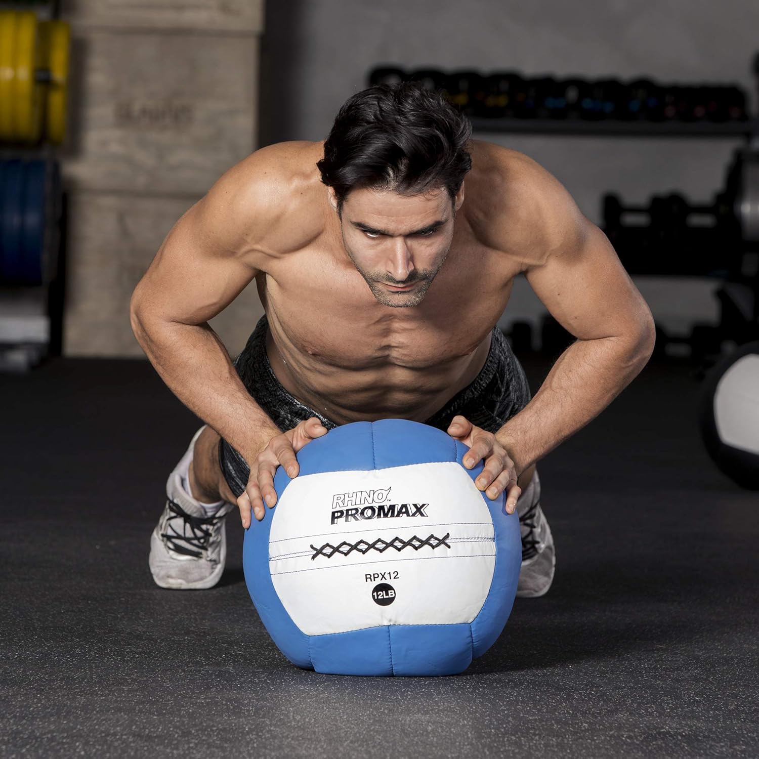 Champion Sports Rhino Promax Elite Slam Balls, 14 lb, Soft Shell with Non-Slip Grip - Medicine Wall Ball for Slamming, Bouncing, Throwing - Exercise Ball Set for Crossfit, Plyometrics, Cross Training : Sports & Outdoors