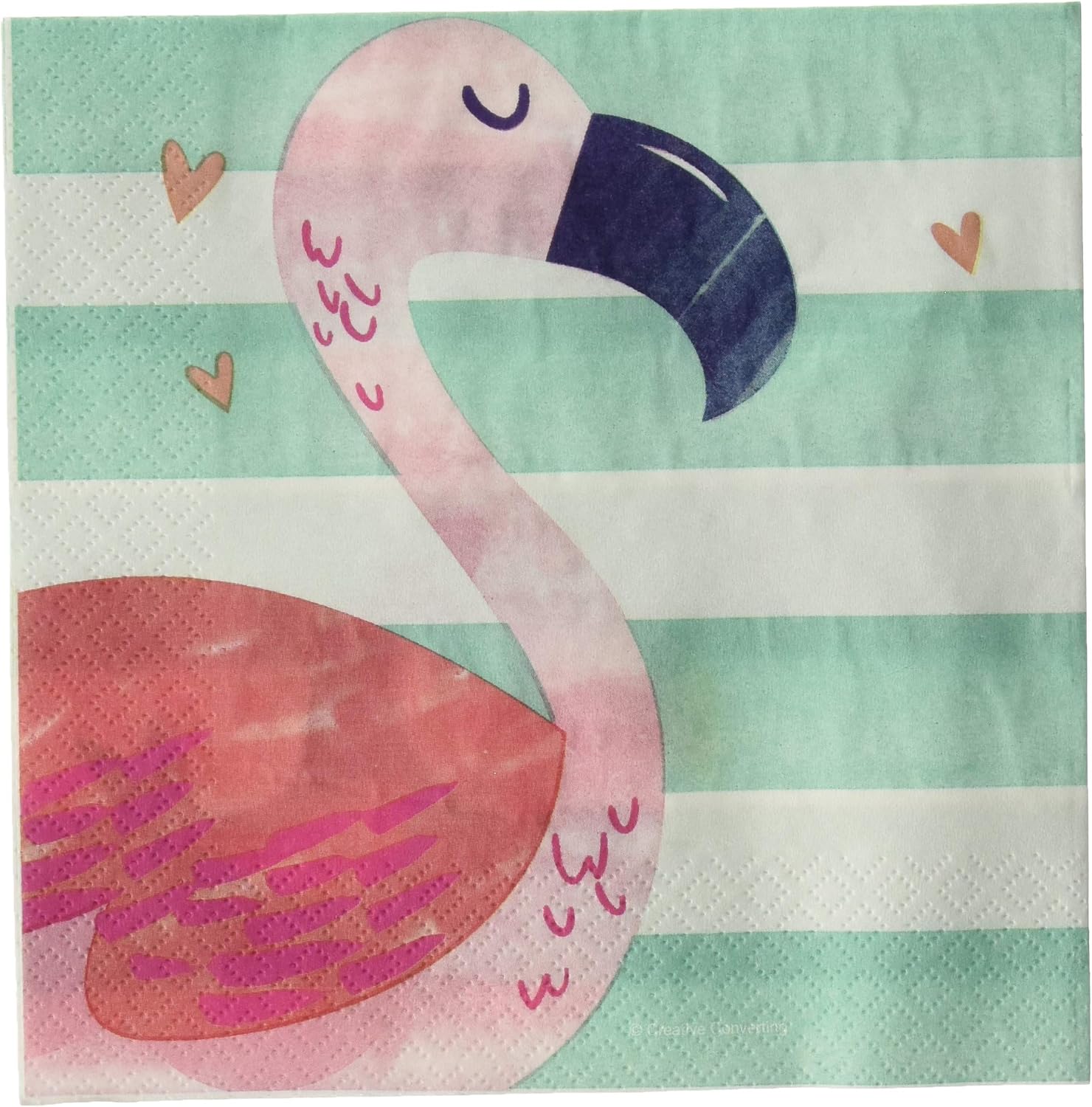Creative Party PC332423 Friends Pineapple and Flamingos Birthday Lunch Napkins I Pink and Blue I 2 Ply I 16 Pcs, Paper, Multicolor - Image 3