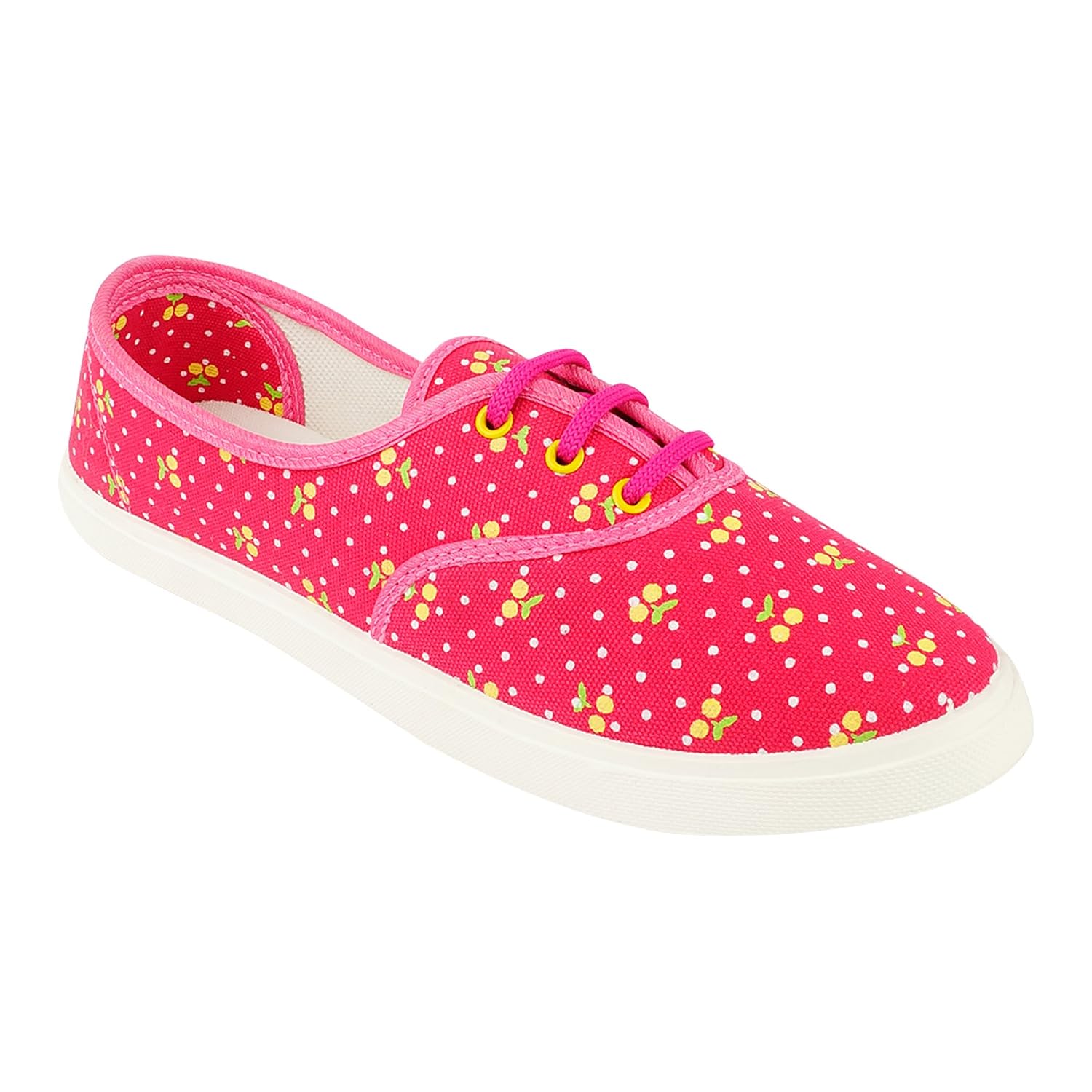 chevit women's 211 flower pink sneakers shoes (casual shoes)