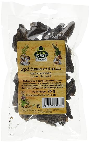 Wagner Green Forest Spitzmorcheln ohne Stiele, 1er Pack (1 x 25 g)