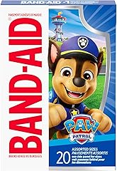 Band-Aid Brand Sterile Adhesive Individually Wrapped Bandages for Kids Featuring Nickelodeon Paw Patrol Characters, First Aid