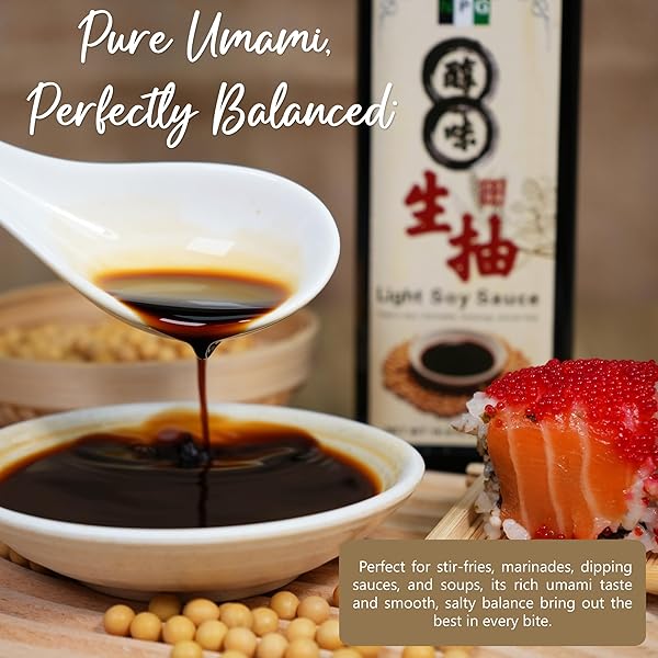 NPG PREMIUM LIGHT SOY SAUCE 16.9 FL OZ, TAMARI LITE DIPPING SAUCE FOR SUSHI, SASHIMI, FISH, DUMPLINGS, NOODLES, MEAT MARINADES