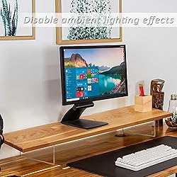 LA QUEENIE Monitor Stand Riser,Wood & Acrylic