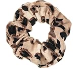 LOOKSEVEN 6 Pack Leopard Print Bandana Scrunchies Hair Ties for Women view 3