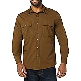Amazon Essentials Men's Slim-Fit Long-Sleeve Two-Pocket Utility