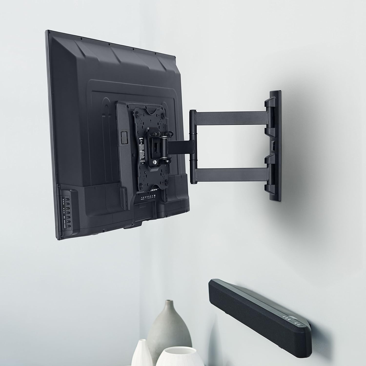 Basics Heavy-Duty, Full Motion Articulating TV Wall Mount for 22-inch to 55-inch LED, LCD, Flat Screen TVs: Electronics