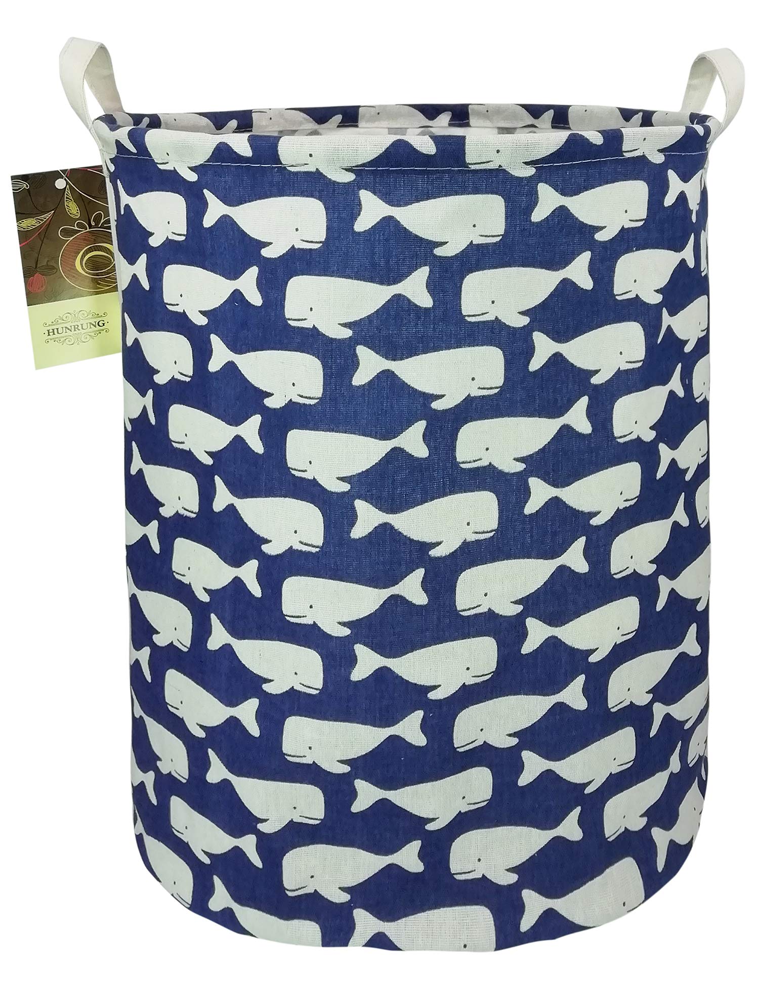 HUNRUNG Laundry Hamper,Large Canvas Fabric