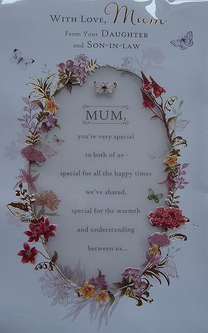 mothers day card from daughter and son in law