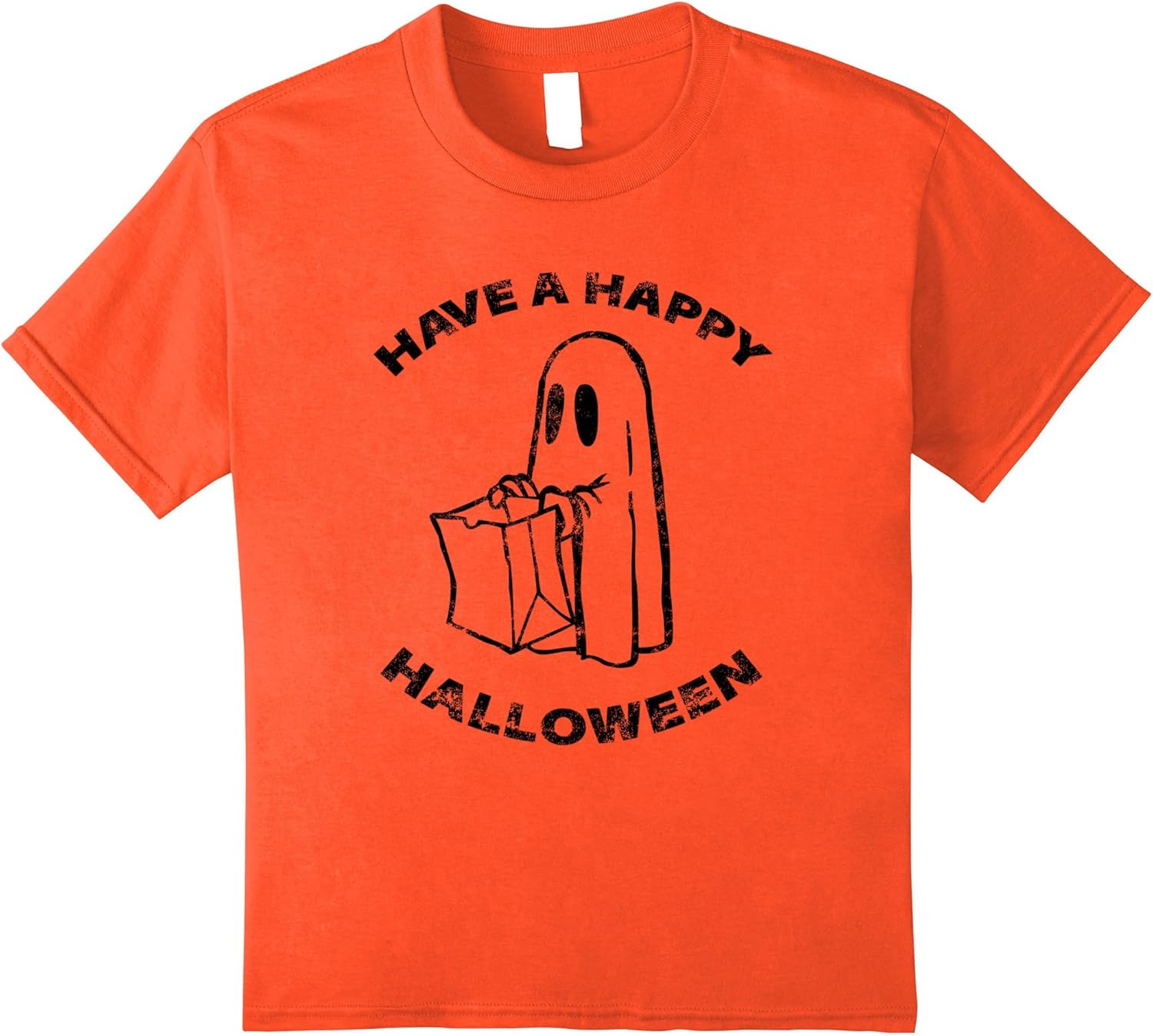 Happy Halloween TShirt Orange Halloween Shirt Graphic Tees