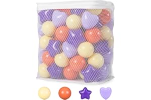 Realhaha Star Ball Pits Balls for Toddlers, Plastic Star Balls for Babies Play Balls for Ball Pool Pit,Slide,Playpen Great Gift for Boys Girls