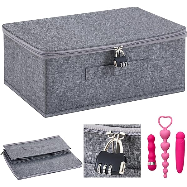 Lockable Toy Bag Storage Lockable Storage Box With Combination Lock  Adult  Privacy Case, Toy Chest, Secure Keepsake Box Lockable Case