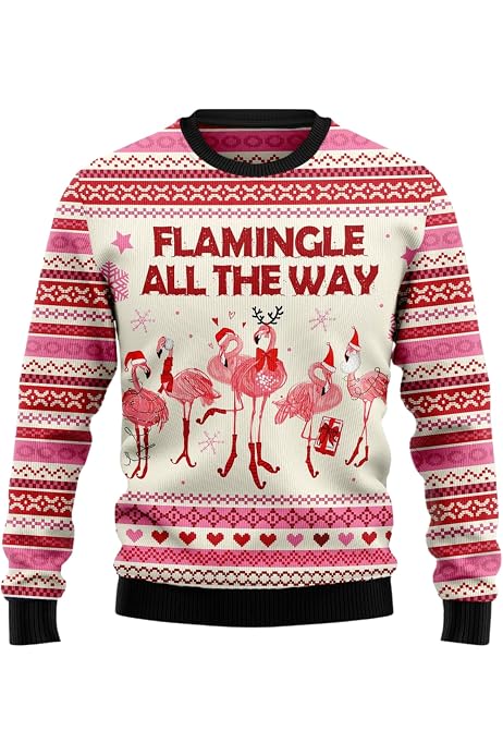 Amazon.com: Ugly Christmas Sweaters for Women - Llama is A Gift Mens Sweater  Winter Holiday Crew Neck Shirt Series 45 Size S : Clothing, Shoes u0026 Jewelry