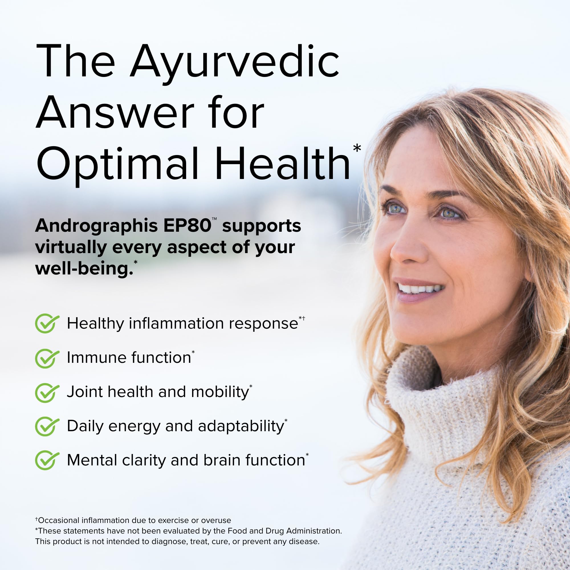 Terry Naturally Andrographis EP80 Extra Strength - Brain Health & Immune Support - Joint Health Supplement to Aid Mobility - Vegan Adaptogen Supplement for Energy & Liver Support - 60 Capsules