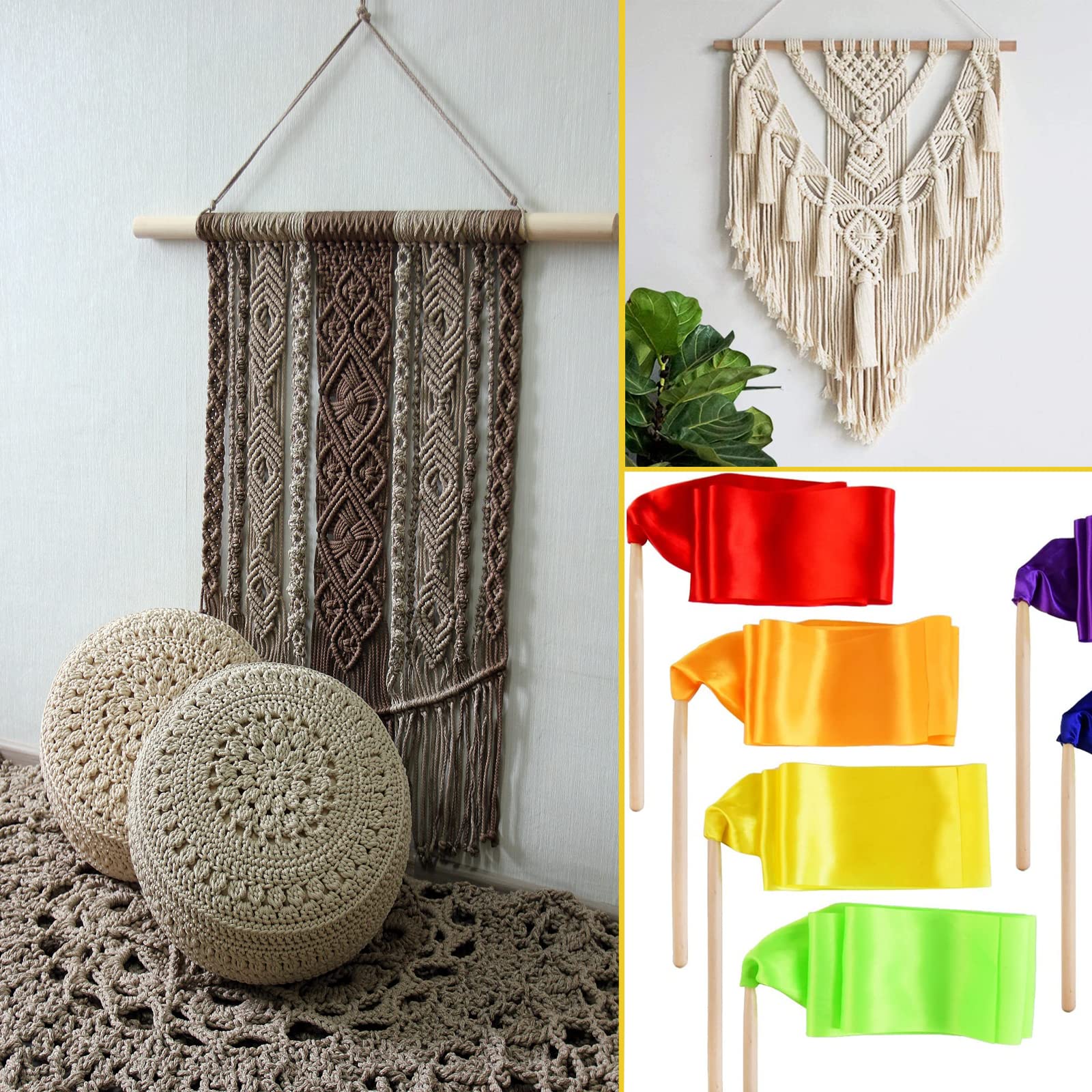 Wooden Dowel Rods Wood Dowels, 10PCS 1/2 x 12 Round Wooden Sticks for Crafts, Macrame Dowels, Unfinished Hardwood Sticks for Crafting, Arts and DIYers, Tiered Cake Support and Wedding Ribbon Wands