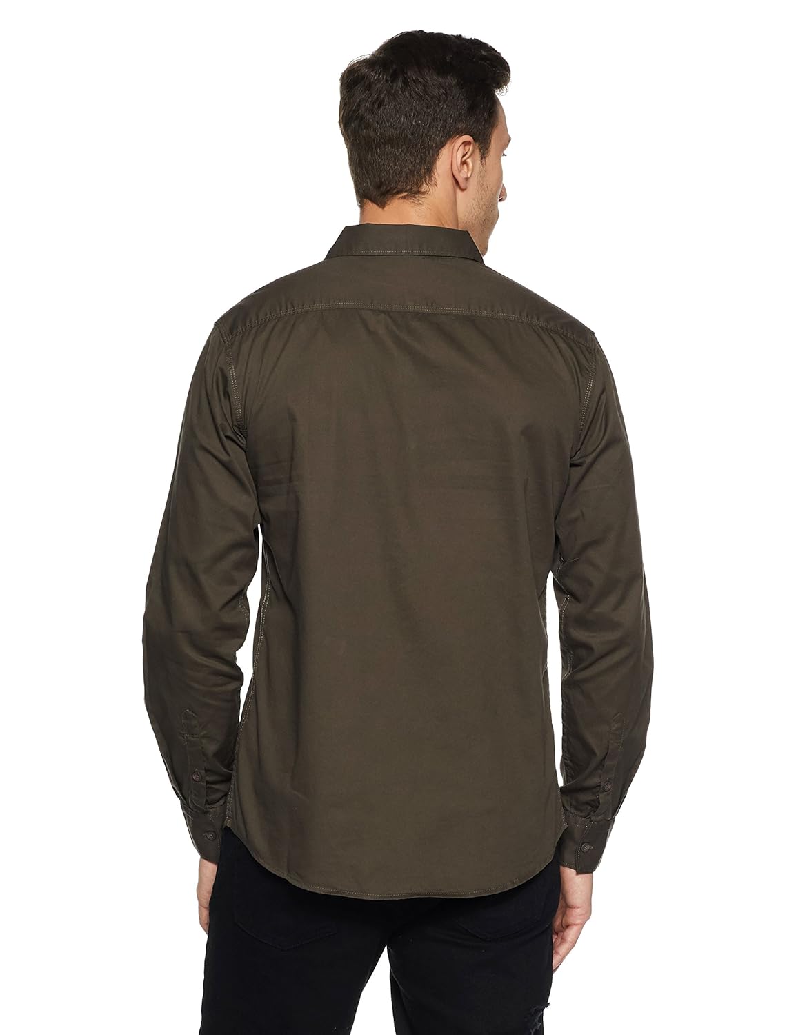 spykar men's checkered slim fit casual shirt