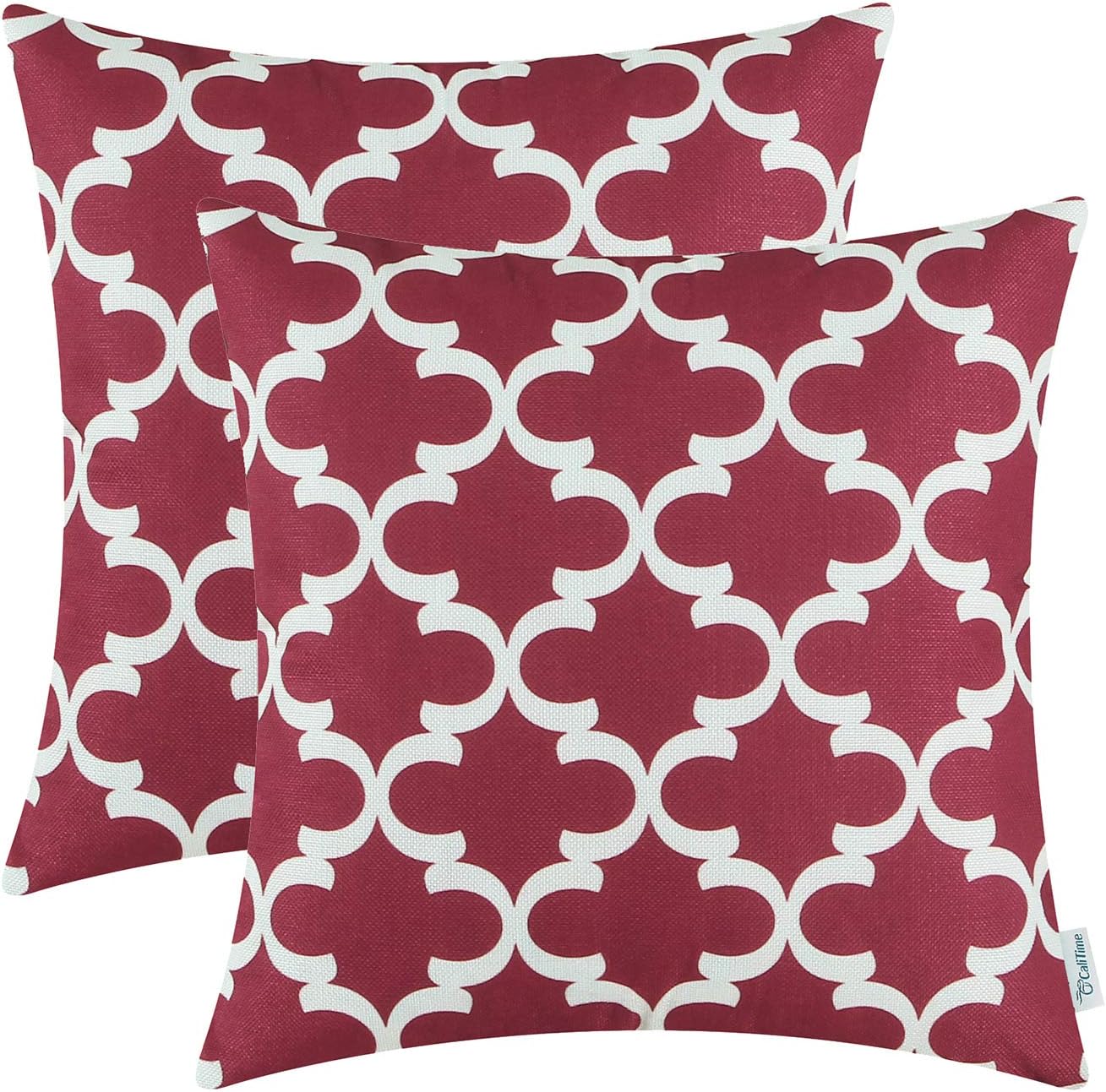 Best red decorative pillow cases set for living room