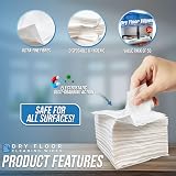 TDBS Pack of 50 Disposable Microfibre Electrostatic Floor Wipes 29x21cm view 5