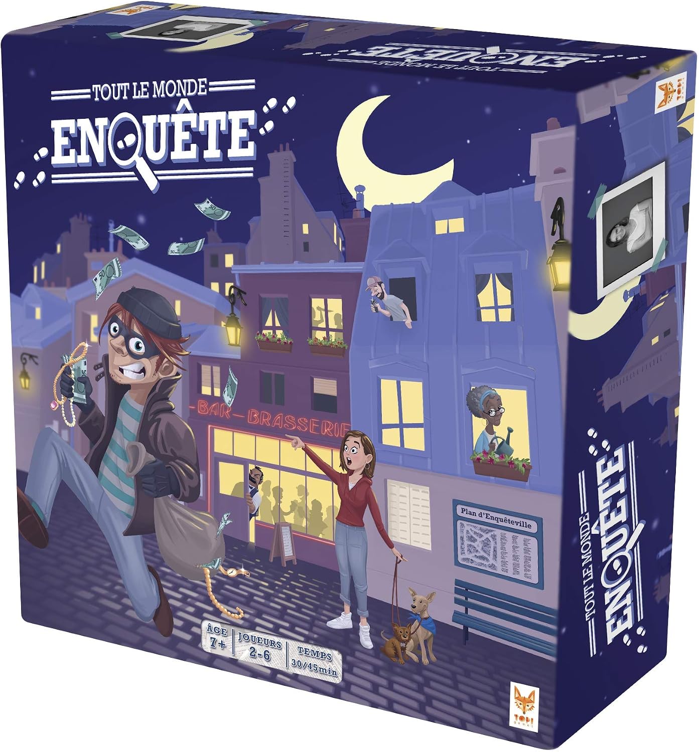 TOPI GAMES Company Games, TME-519001, Blue, Purple, Black White, Bleu, Violet, Noir Blanc