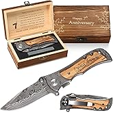 GiveGreatGift 7th Gifts Copper or Wool Wedding Anniversary for Men Traditional 7 years Marriage Keepsake for Him Husband