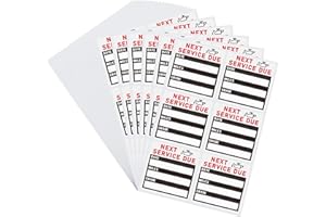 Hybsk 150 PCS Oil Change Stickers Clear Next Service Due Reminder Stickers 2"x2" Labels (Static Cling)