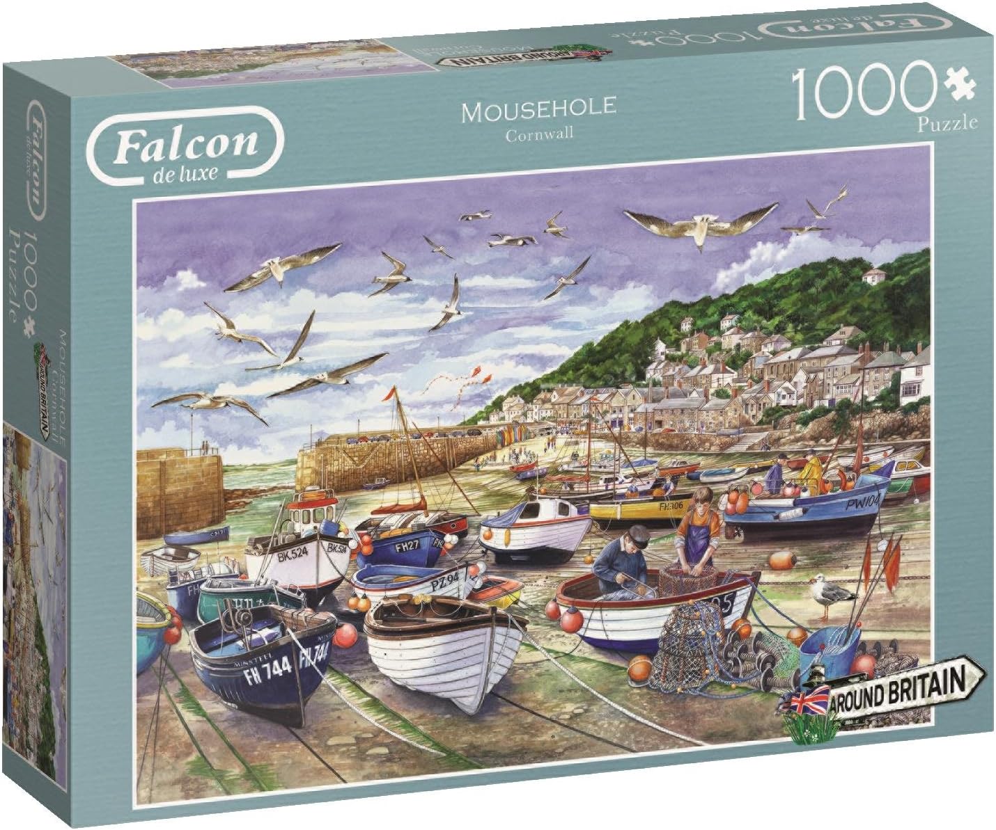 Jumbo 11186 Around Britain Mousehole/Cornwall Jigsaw Puzzle, Multi