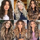 AliLeader Blonde Clip In Hair Extensions 20in Dark Golden Mix Beige view 6