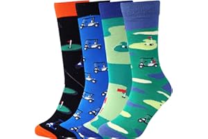 Jeasona Funny Socks for Men Fun Funky Novelty Cool Crazy Dress Crew Cotton Socks Size 7-13