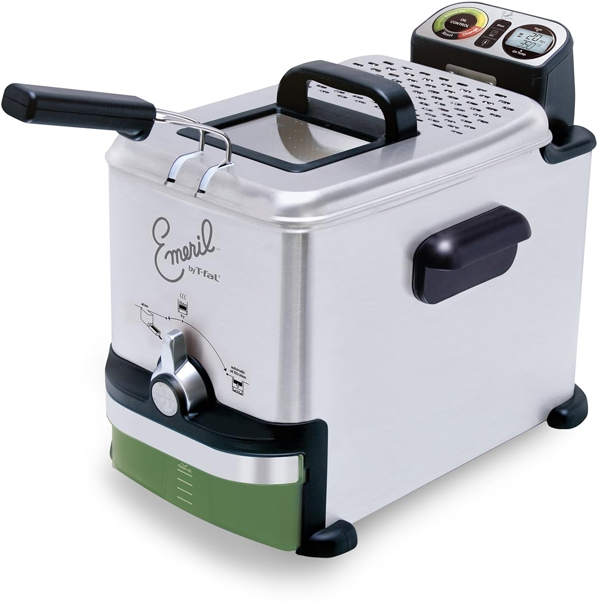 Emeril by Tfal 3.3Liter Immersion Deep Fryer with Advanced Oil