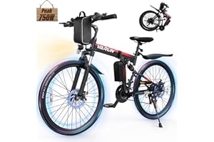 VARUN Electric Bike - Foldable Ebikes for Adults Peak 750W Motor，Folding Electric Bikes with 48V Removable Battery， Up to 20+ MPH & 50 Mile Range, 21-Speed Gears & Dual Hydraulic Suspension