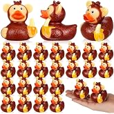 DEEKIN 24 Pcs Monkey Rubber Ducks 2 Inch Party Favors | Small Animal Rubber Ducks for Cruise Ships for Jungle Themed Parties 