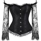 Zhitunemi Corset Tops for Women Renaissance: Womens Halloween Costume Corset Renaissance Fair - Historical Reenactment Events