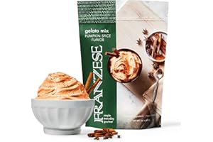 Franzese Pumpkin Spice Gelato Mix | Create Homemade Gelato in Minutes, Ice-Cream Maker Ready - (Gourmet, Gluten Free. Makes Sorbets & Homemade Desserts Too), Imported from Italy | 6 servings